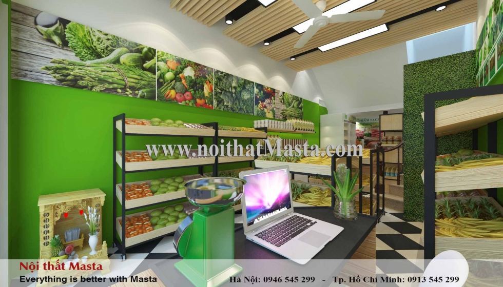 thiet ke shop thuc pham